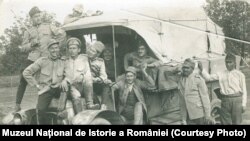 Amintiri din timpul războiului, Frunzeasca, 1917; sursa: Expoziția Marele Război, 1914-1918, Muzeul Național de Istorie a României