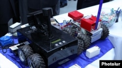 Armenia - Robots displayed at the annual Digitec exhibition in Yerevan, 5Oct2012.