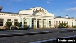 Здание железнодорожной станции в городе Мелитополе