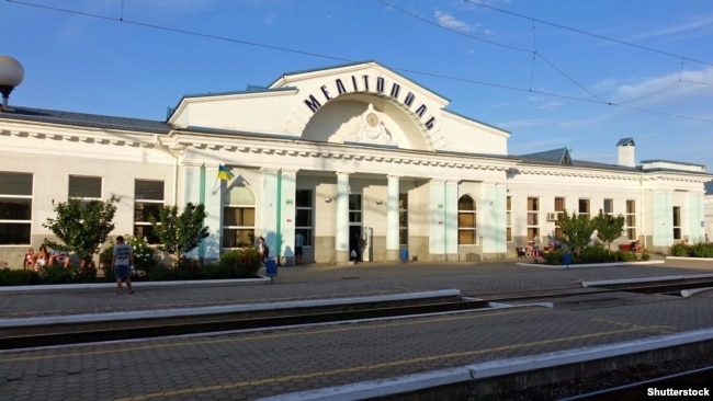 Будівля залізничної станції в місті Мелітополі Запорізької області (архівне фото)
