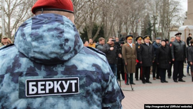 Награждение бойцов спецподразделенния «Беркут» в Севастополе, февраль 2019 года