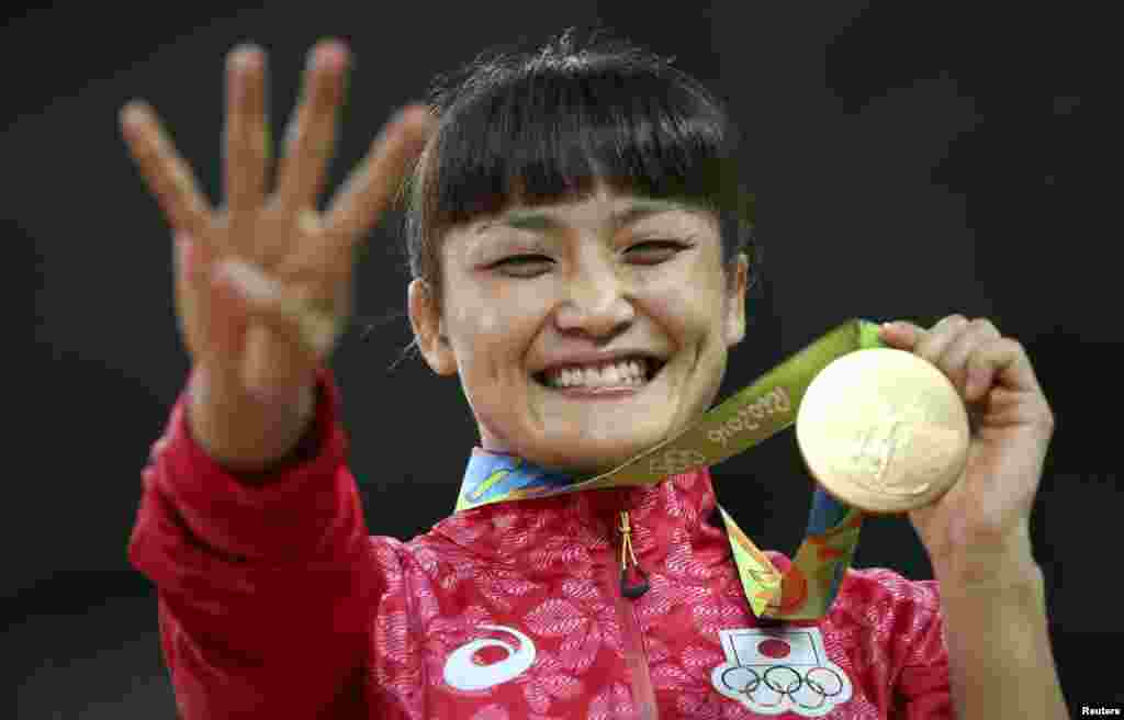کاروی ایچو، کشتی گیر زن ژاپنی، در&nbsp;چهارمین المپیک متوالی به مدال طلا رسید.