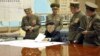 Հյուսիսային Կորեայի առաջնորդ Քիմ Յոնգ Ունը խորհրդակցություն է անցկացնում բարձրաստիճան զինվորականների հետ, մարտ, 2013թ.