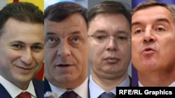 Nikola Gruevski, Milorad Dodik, Aleksandar Vučić i Milo Đukanović