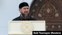 Кадыров на открытии мечети в Шали