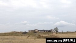 Калачи ауылы маңындағы бұрынғы уран кен орны. Ақмола облысы, 7 қыркүйек 2014 жыл.