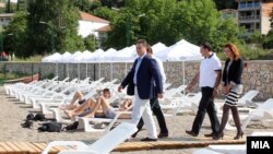 Премиерот Никола Груевски во посета на Дојран на 17 мај 2013.