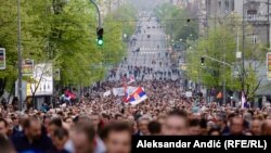 Sa protesta 'Jedan od pet miliona' u Beogradu (6. april 2019.)