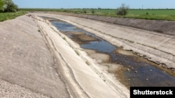 UKRAINE – Dry irrigation North Crimean Canal. 2015
