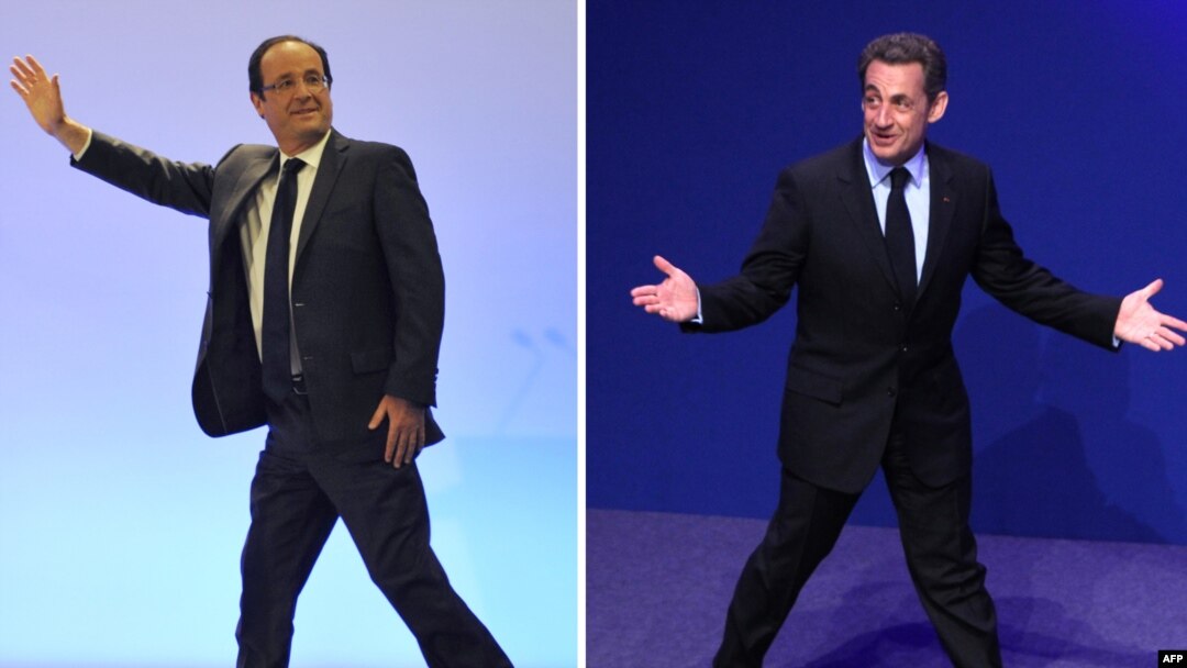 Francois Hollande və Nicolas Sarkozy