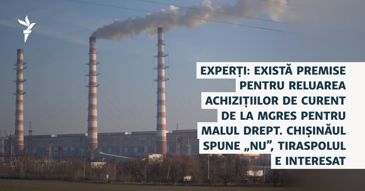 Experți: Există premise pentru reluarea achizițiilor de curent de la MGRES pentru malul drept. Chișinăul spune „Nu”, Tiraspolul e interesat
