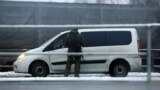 Проверка автомобиля на границе России и Белоруссии, 9 декабря 2014-го года
