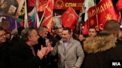 Претседателот на ВМРО-ДПМНЕ, Никола Груевски на митинг на ВМРО-ДПМНЕ и Коалицијата „За подобра Македонија“ во Велес. 28.11.2016