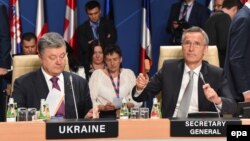Надежда Савченко на саммите НАТО в Варшаве