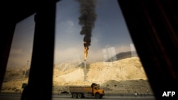 Газовое месторождение Южный Парс на территории Ирана. 22 января 2014 года.