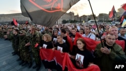 Віче «Правого сектору» на майдані Незалежності. Київ, 21 липня 2015 року