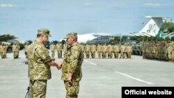 Президент Украины Петр Порошенко в Харьковской области, 22 августа 2015 год