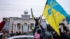 Жителі Херсона радіють поверненню міста під контроль України, 12 листопада 2022 року
