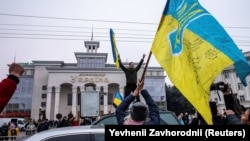 Жителі Херсона радіють поверненню міста під контроль України, 12 листопада 2022 року