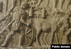 Ручна баліста на возі, колона Траяна, 113 р