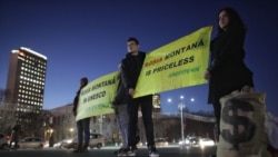 Protest în București pentru continuarea procedurii de înscriere a zonei Roșia Montană în patrimoniul UNESCO