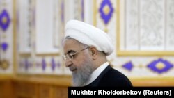 Iranian President Hassan Rohani attends the Conference on Interaction and Confidence-Building Measures in Asia (CICA) in Dushanbe, June 15, 2019