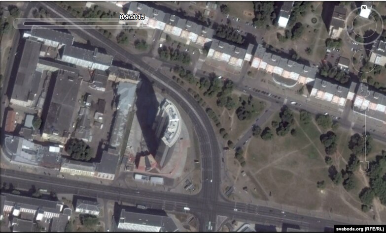 Belarus - photo of Minsk from satellite, Google Maps