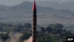 The missile has a range of 1,300 kilometers