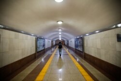 Станция Абая в метро Алматы, 25 апреля 2020 года.