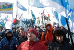 Акции против принятия закона о продаже земли. Киев, февраль 2020 года