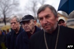 La o comemorare a evreilor deportați și uciși la Treblinka, în orașul Lom, martie 2013