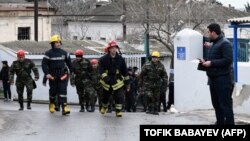 Ադրբեջան - Հրշեջները ժամանում են դեպքի վայր, 2-ը մարտի, 2018թ․