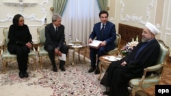 حسن روحانی در دیدار با هیات ایتالیایی در تهران، مرداد ماه