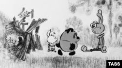 Кадр из мультфильма "Винни-Пух идет в гости", 1976