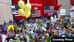 Mourners paid tribute to the victims of the Boston Marathon bombings.