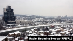 Снежен ден во Скопје на 16 декември 2010
