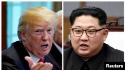 Președintele american Donald Trump și liderul nord-coreean Kim Jong Un