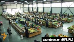 Armenia -- A food market in Yerevan.