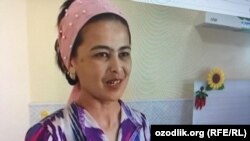 Швея из Андижана Хуршида Тилляева, которую местные власти обманули во время распределения жилья.
