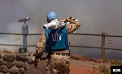Ілюстраційне фото. Представник миротворчої місії ООН на сирійсько-ізраїльському кордоні, серпень 2014 року