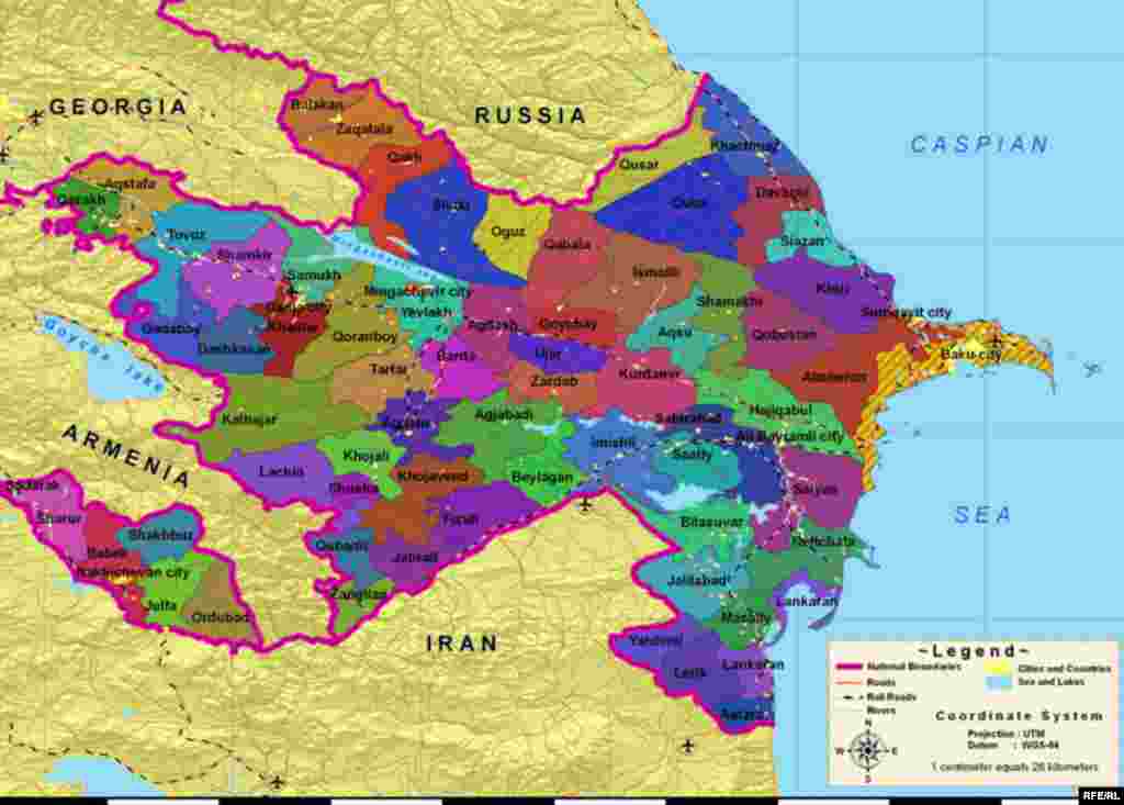 Kür hansı əraziləri basıb (Xəritələr) #1
