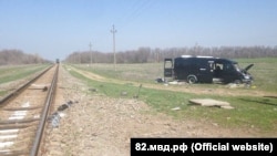 ДТП на железнодорожном переезде под Армянском (архивное фото)