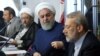 Head of Iran's Judiciary, Sadegh Larijani (left), Iranian President Hassan Rouhani, and Speaker of Parliament Ali Larijani. August 14, 2018.