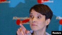 Немецкий политик националистического толка Фрауке Петри, один из лидеров партии «Альтернатива для Германии» (AfD). 