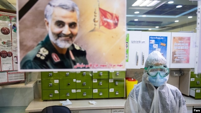 Coronavirus in Iran, Baghiatollah Hospital in Tehran.