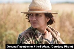 Наталія Ворожбит під час зйомок фільму «Погані дороги»