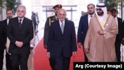 محمد اشرف غنی رئیس جمهور افغانستان در امارات متحده عربی