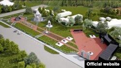 Проект строящегося мемориального комплекса, посвященного жертвам концлагеря на территории совхоза «Красный» Симферопольского района