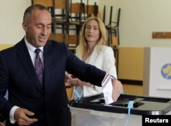 Ramush Haradinaj, the PDK-led coalition’s candidate for prime minister, declared victory during a press conference in Pristina, though he did not provide specific numbers.