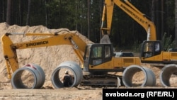 Работы ў Смалявічах. архіўны здымак